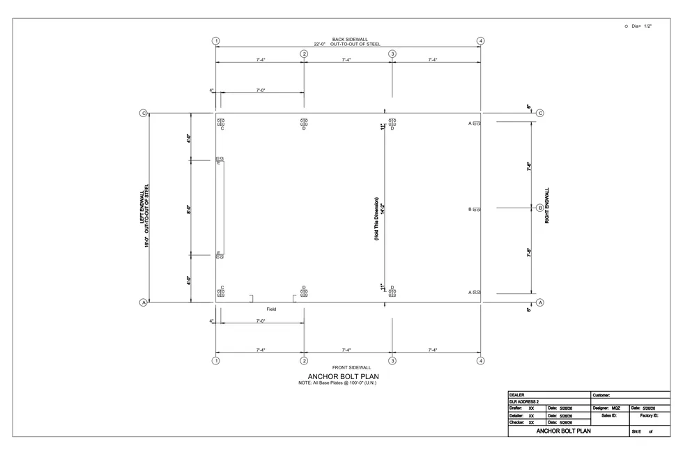 16 x 22 x 12 Steel Building Package photo 10