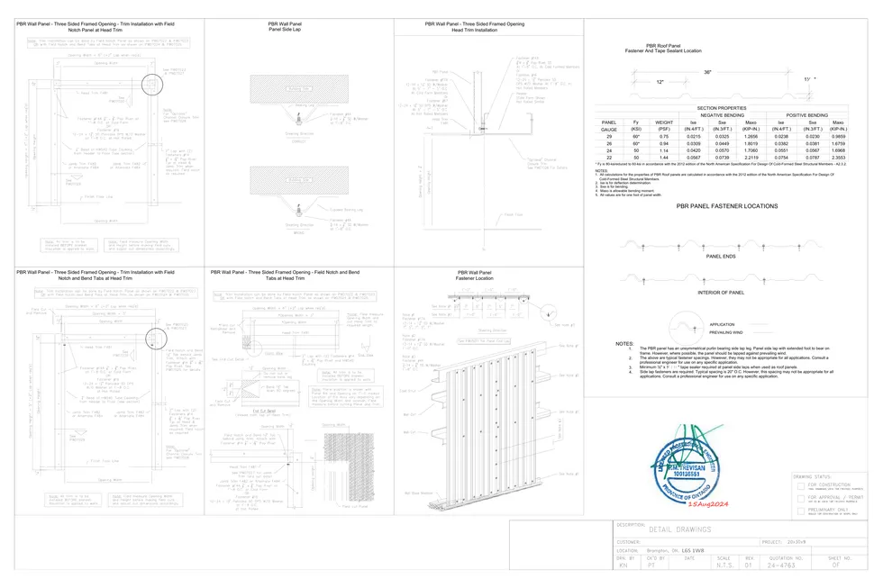 20' x 30' x 9' clear-span steel building package by Hybrid Steel Buildings - photo 17