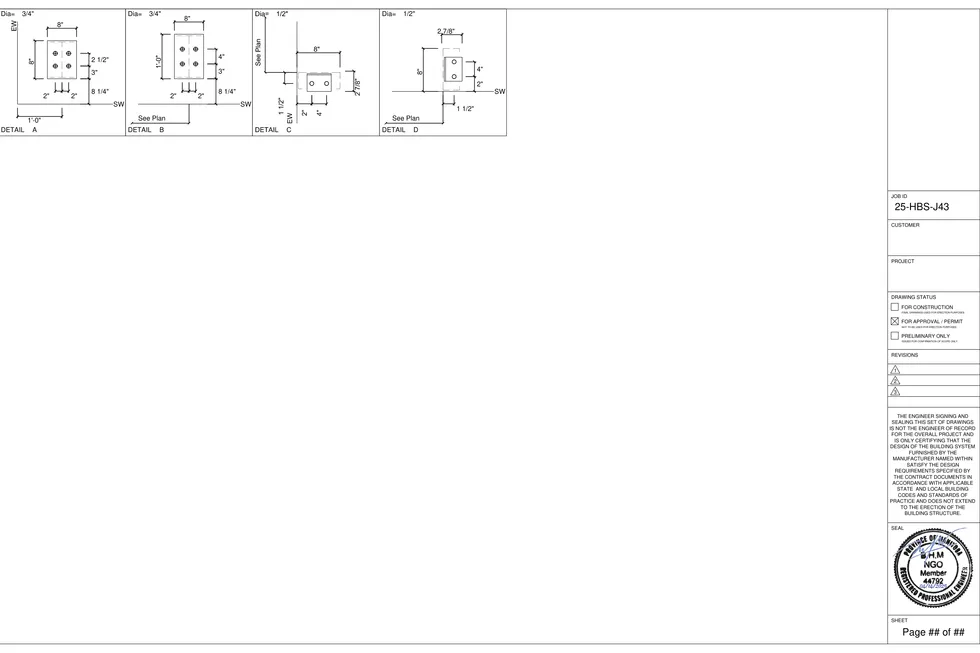 24' x 32' x 12-13' clear-span steel building package by Hybrid Steel Buildings - photo 4