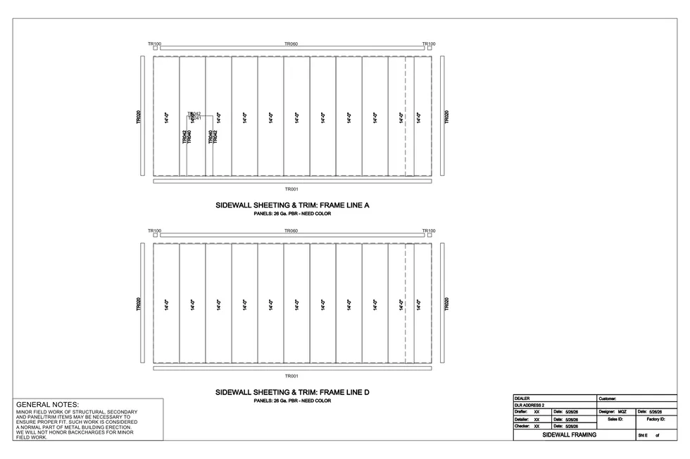 25 x 32 x 14 Steel Building Package photo 4