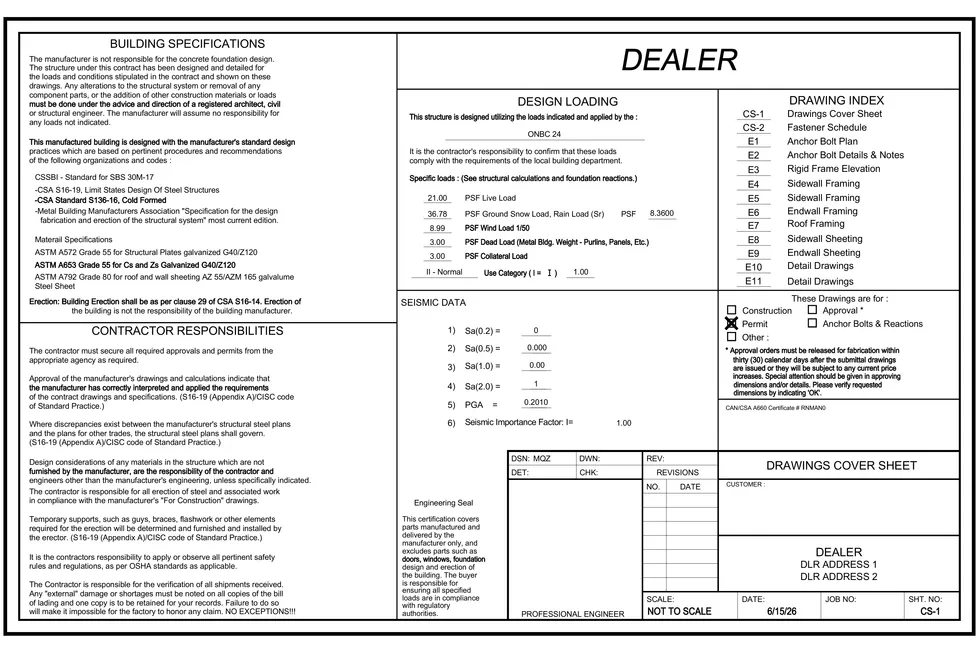30' x 50' x 14' clear-span steel building package by Hybrid Steel Buildings - photo 2