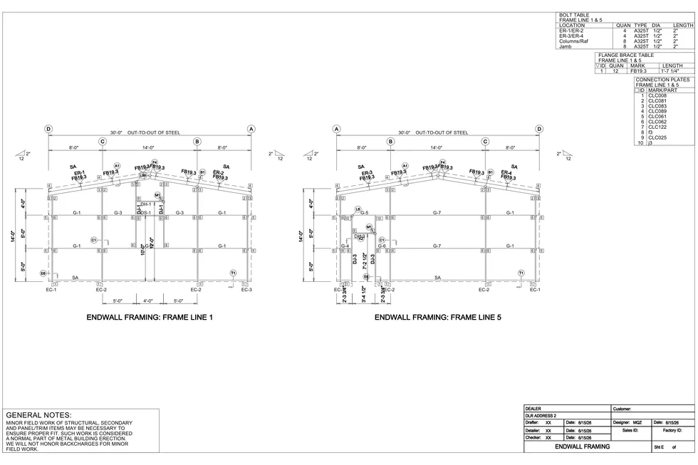 30' x 50' x 14' clear-span steel building package by Hybrid Steel Buildings - photo 5