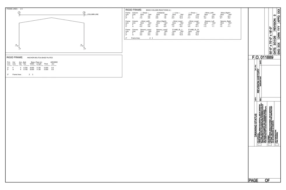 50' x 70' x 18' clear-span steel building package by Hybrid Steel Buildings - photo 11