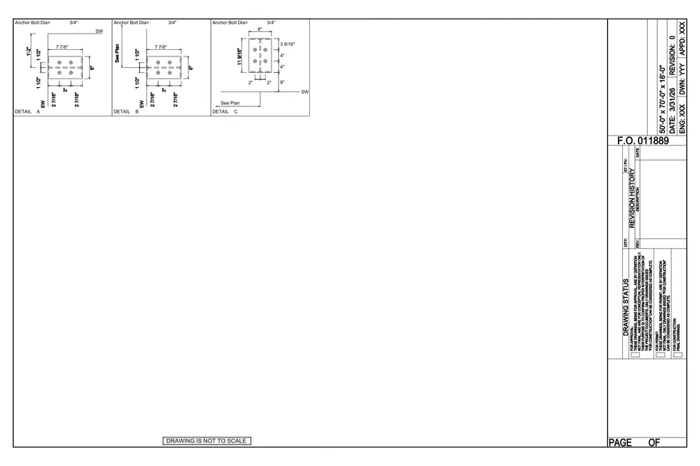 50' x 70' x 18' clear-span steel building package by Hybrid Steel Buildings - photo 13