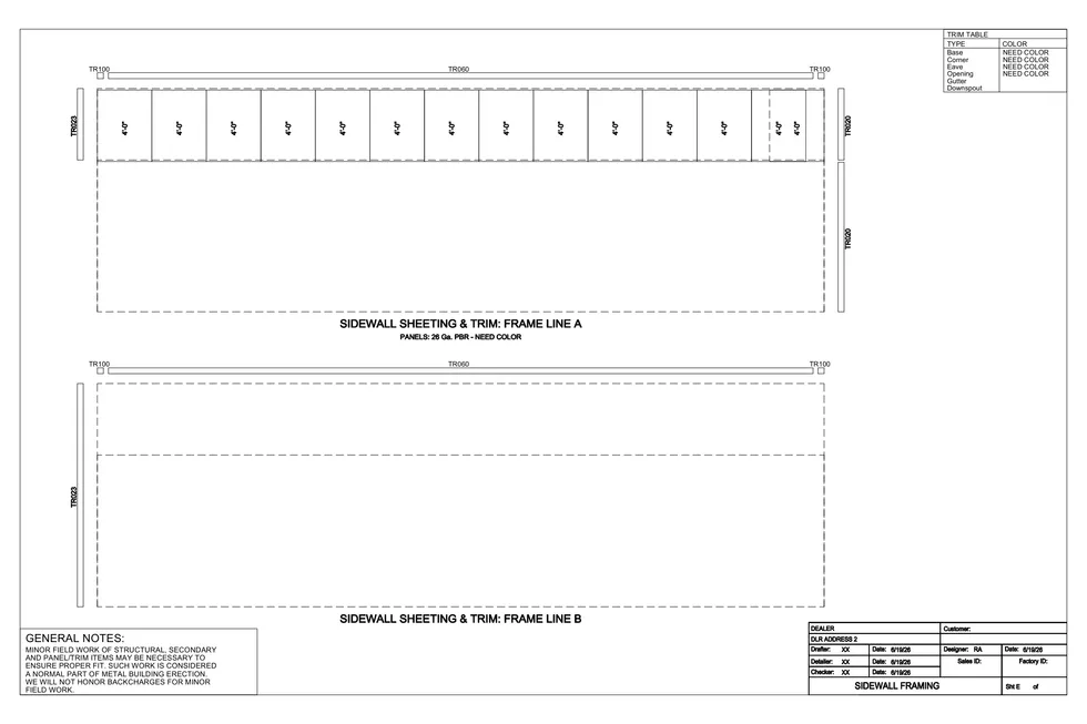 20' x 40' x 4' clear-span steel building package by Hybrid Steel Buildings - photo 4