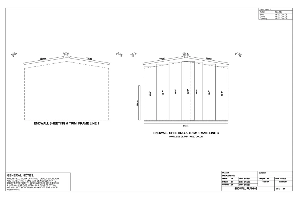 20' x 40' x 4' clear-span steel building package by Hybrid Steel Buildings - photo 6