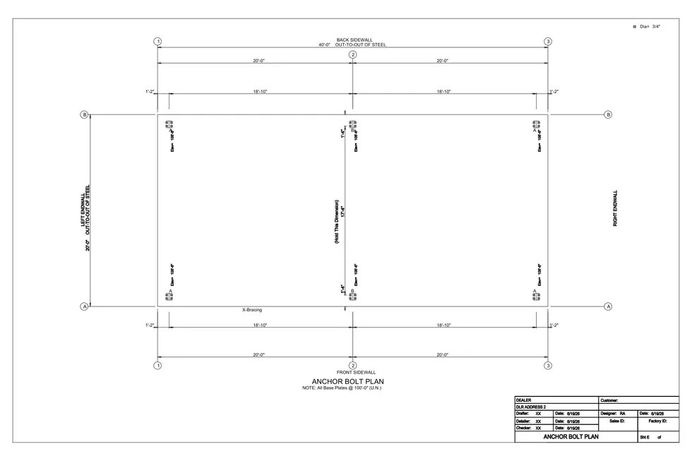 20' x 40' x 4' clear-span steel building package by Hybrid Steel Buildings - photo 11