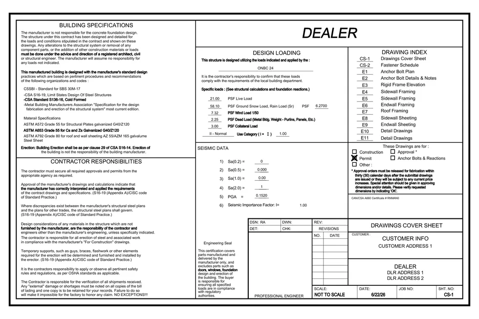 40' x 40' x 4' clear-span steel building package by Hybrid Steel Buildings - photo 2