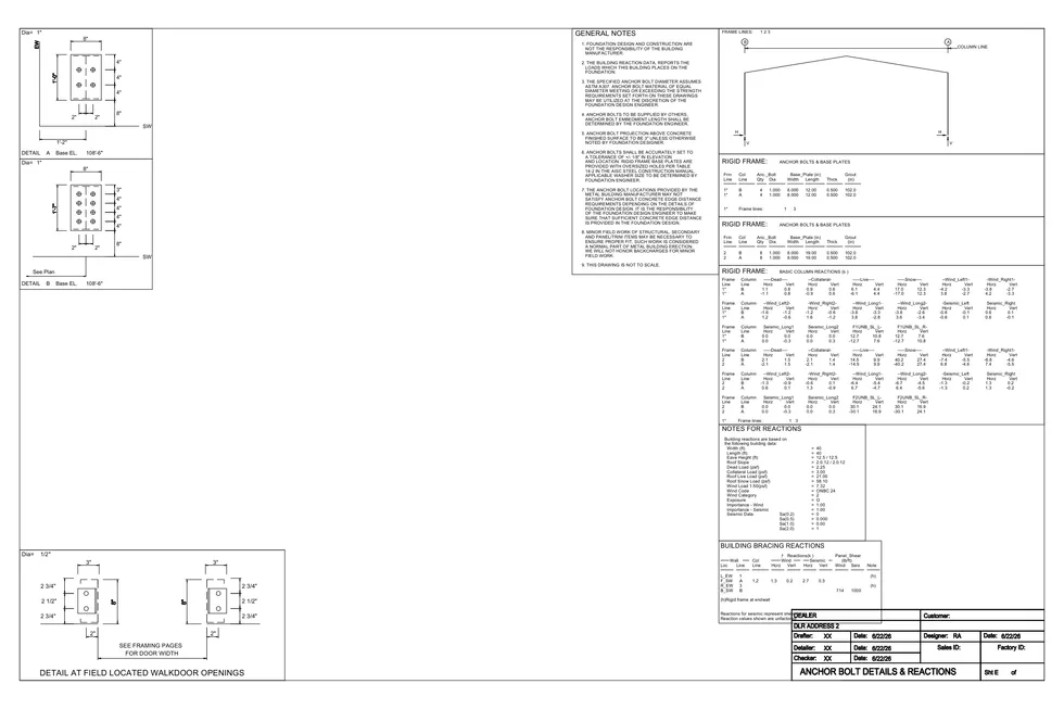 40' x 40' x 4' clear-span steel building package by Hybrid Steel Buildings - photo 12