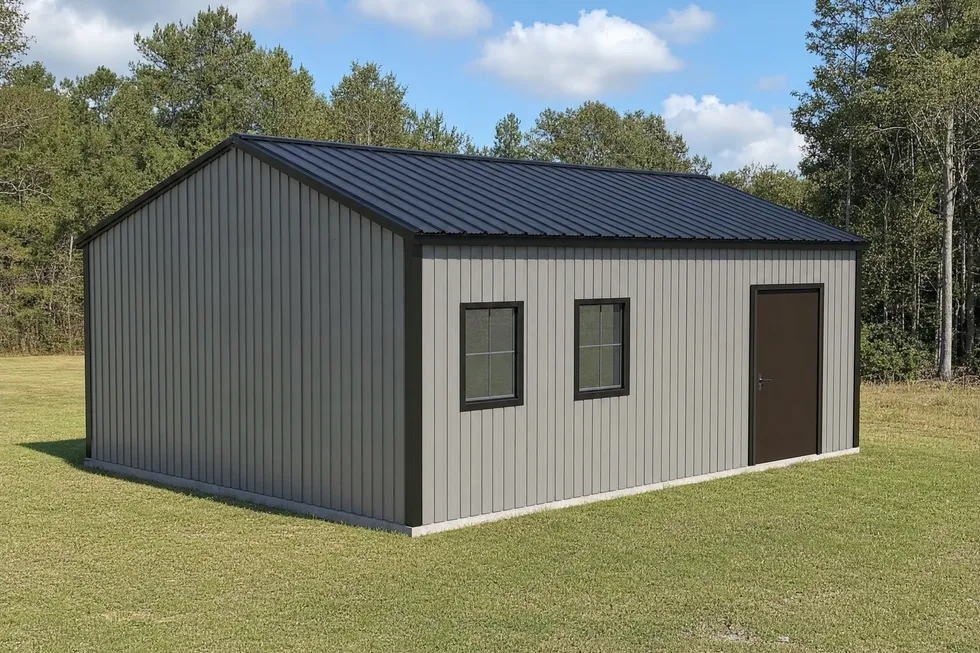 20' x 30' x 9' clear-span steel building package by Hybrid Steel Buildings - photo 21